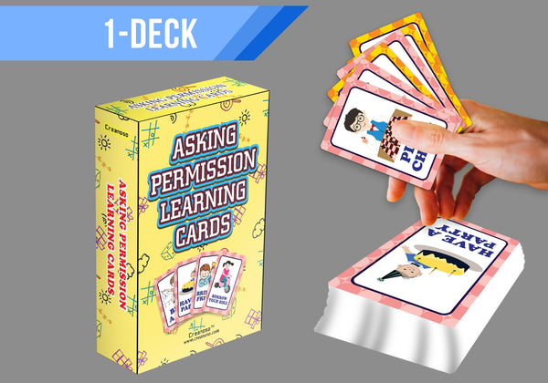 Asking Permission Learning Cards (1-Deck)