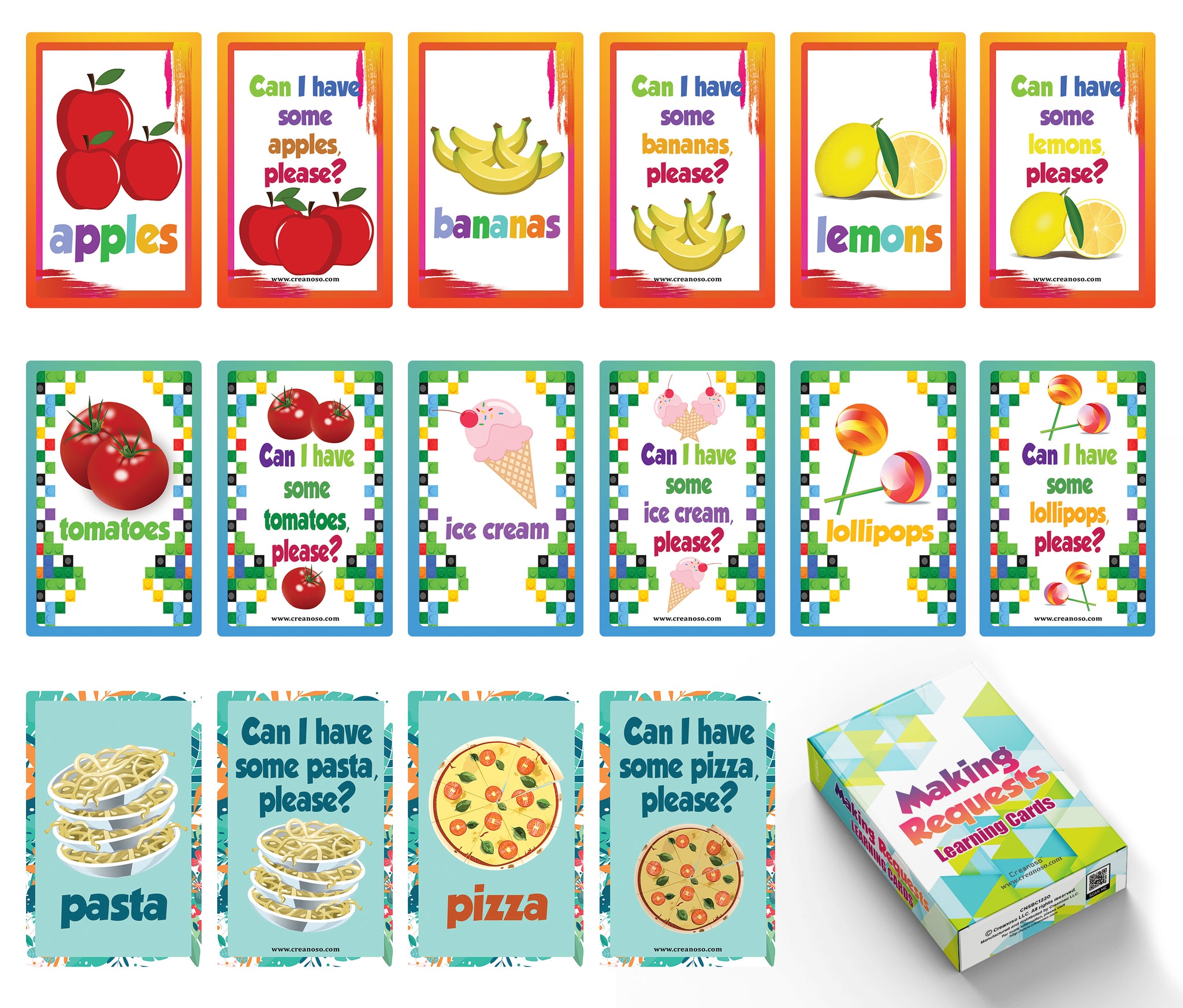 Making Requests Learning Cards (1-Deck)
