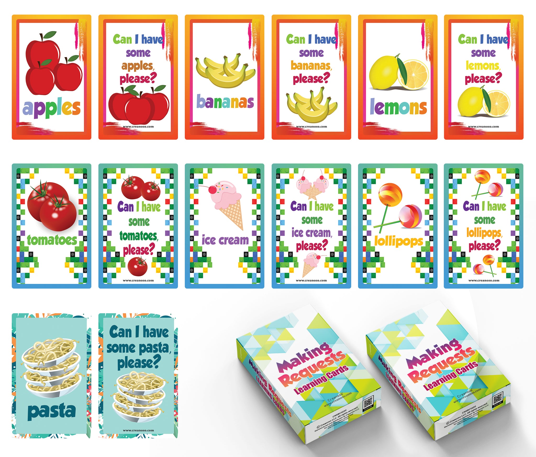 Making Requests Learning Cards (2-Deck)