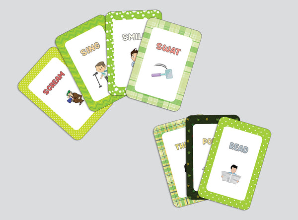 Action and Movements Learning Cards (2-Deck X 54 Cards)