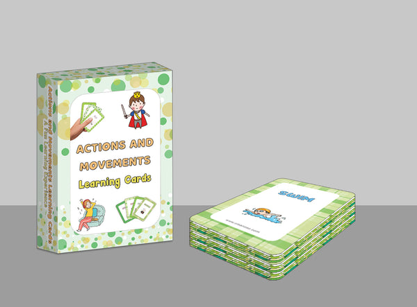 Action and Movements Learning Cards (1-Deck X 54 Cards)
