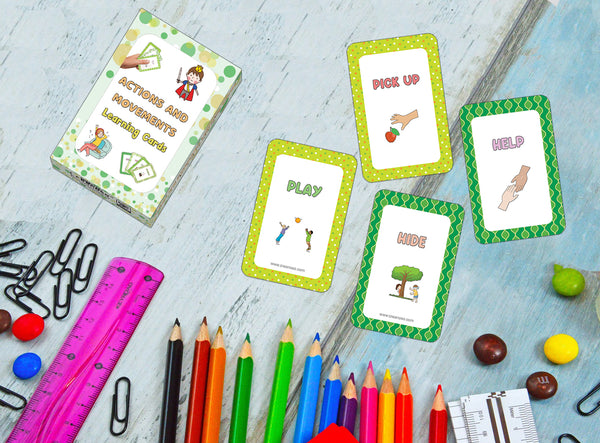 Action and Movements Learning Cards (2-Deck X 54 Cards)