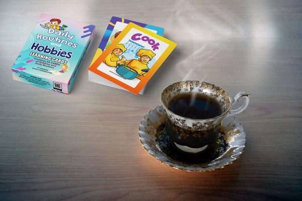 Daily Routines and Hobbies Learning Cards (4-Deck)