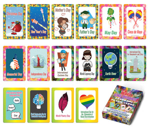 Holidays and Global Observances Learning Cards (1-Deck X 54 Cards)