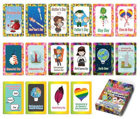 Holidays and Global Observances Learning Cards (1-Deck X 54 Cards)