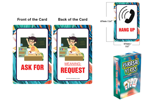 Phrasal Verbs Learning Cards (1-Deck X 54 Cards)