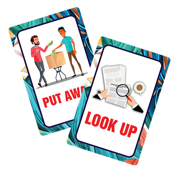 Phrasal Verbs Learning Cards (2-Deck X 54 Cards)