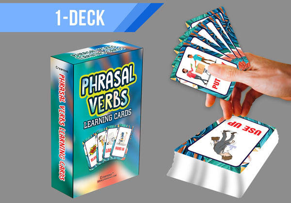 Phrasal Verbs Learning Cards (1-Deck X 54 Cards)