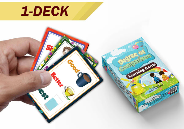 Degree of Comparison Learning Cards (1-Deck X 54 Cards)