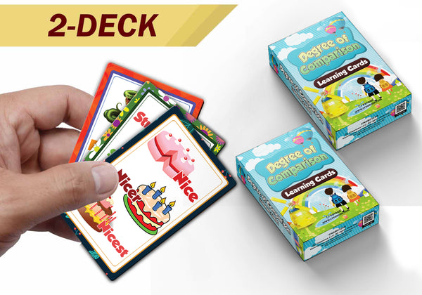 Degree of Comparison Learning Cards (2-Deck X 54 Cards)