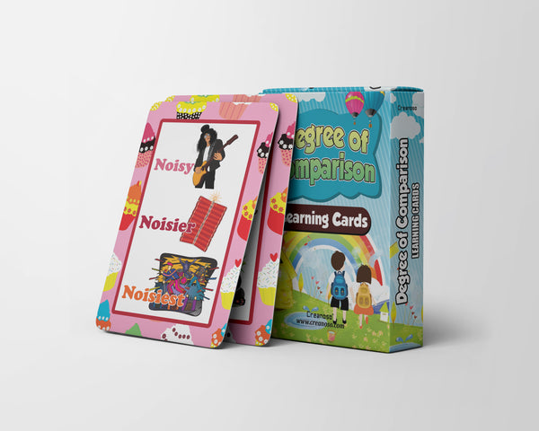 Degree of Comparison Learning Cards (1-Deck X 54 Cards)