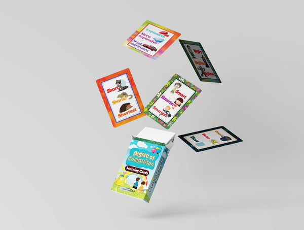 Degree of Comparison Learning Cards (1-Deck X 54 Cards)
