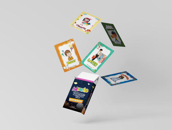 Adverbs of Frequency, Manner and Time Learning Cards (1-Deck X 54 Cards)