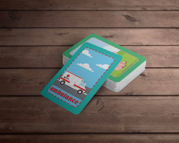 Creanoso Things That Move Educational Learning Flash Cards  - Fun Stocking Stuffers for Theme Party Favors Supply Props Game