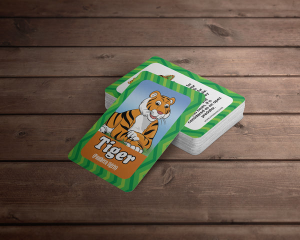 Wildlife Animals Learning Cards (1-Deck)