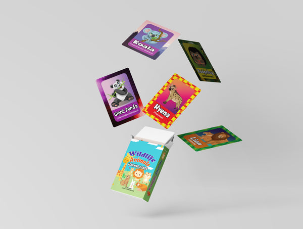 Wildlife Animals Learning Cards (1-Deck)