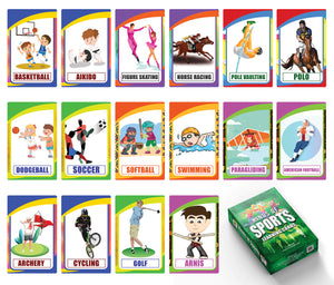 Kinds of Sports Learning Cards (1-Deck)