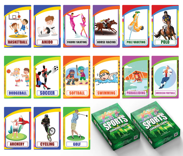 Kinds of Sports Learning Cards (2-Deck)