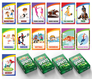 Kinds of Sports Learning Cards (4-Deck)