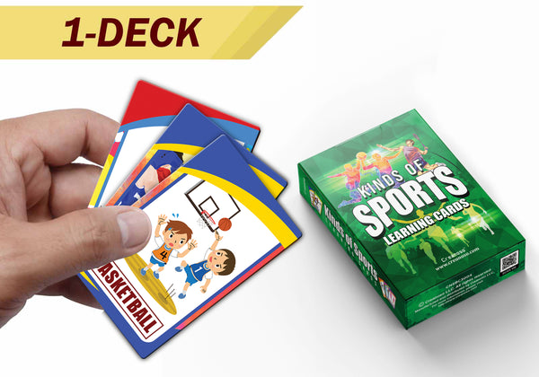 Kinds of Sports Learning Cards (1-Deck)
