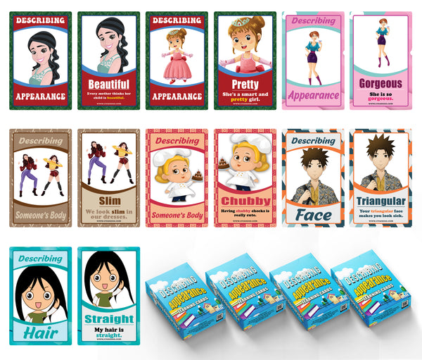 Describing Appearance Learning Cards (4-Deck X 54 Cards)