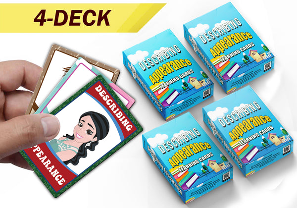 Describing Appearance Learning Cards (4-Deck X 54 Cards)