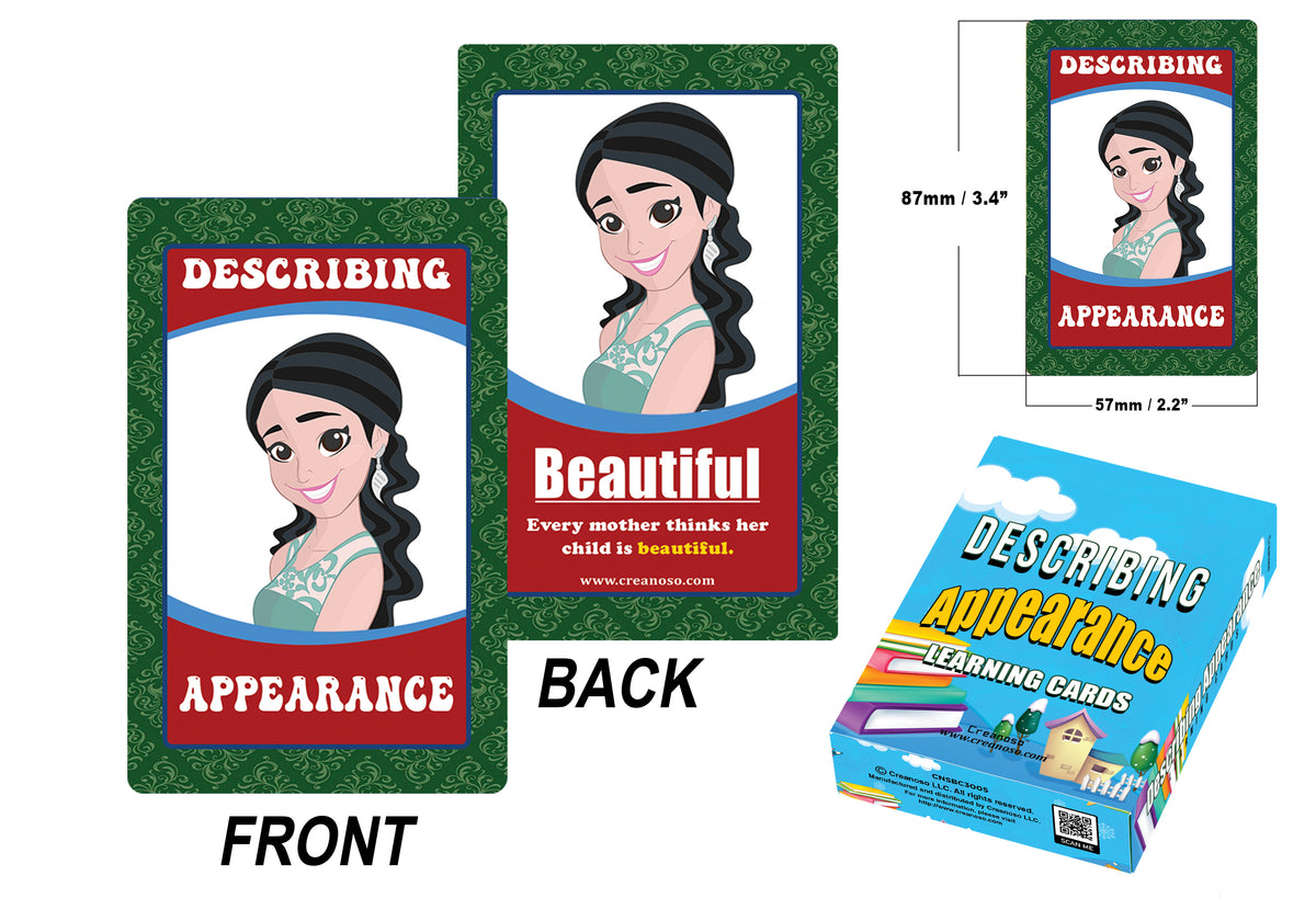 Describing Appearance Learning Cards (4-Deck X 54 Cards) – Creanoso