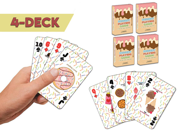 Dessert Playing Cards (4-Deck)