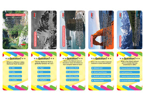 National Park Trivia Cards (1 Deck) - Stocking Stuffers for Themed Parties Props Theme Games â€“ Standard Size Poker Cards
