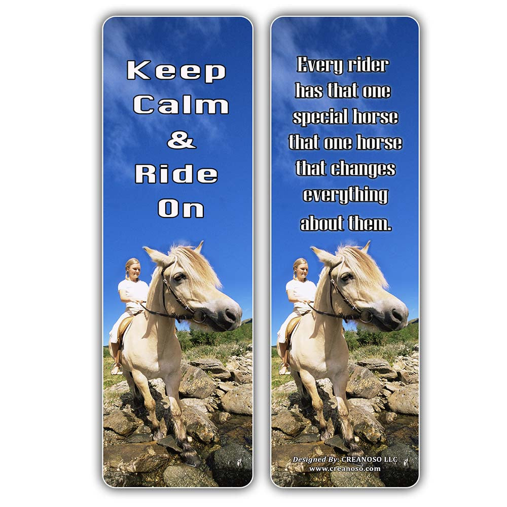 Creanoso Horse Quotes Bookmarks (60Pack) Horse Gifts Ideas for Men