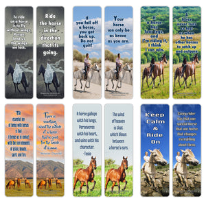 Creanoso Horse Quotes Bookmarks (60-Pack) - Horse Gifts Ideas for Men Women Teens Kids - Collection
