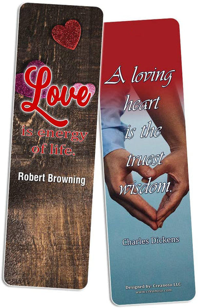 Creanoso Daily Inspirational Life Quotes Bookmarks Cards (12-Pack) - Motivational Sayings for Men Women - Stocking Stuffers Gift