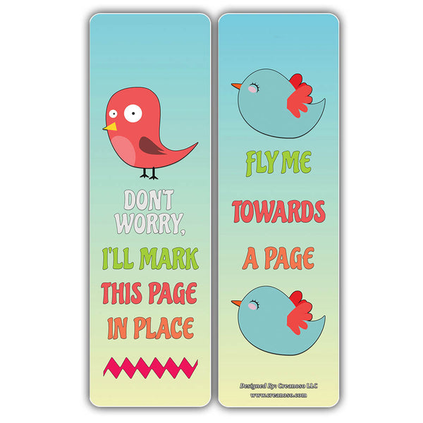 Creanoso Bird Reading Bookmarks ÃƒÂ¢Ã¢â€šÂ¬Ã¢â‚¬Å“ Premium Gift Set ÃƒÂ¢Ã¢â€šÂ¬Ã¢â‚¬Å“ Awesome Bookmarks for Bookworms