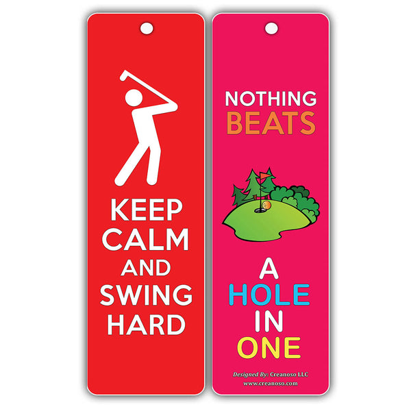 Creanoso Inspirational Sayings Golf Bookmarks ÃƒÆ’Ã‚Â¢ÃƒÂ¢Ã¢â‚¬Å¡Ã‚Â¬ÃƒÂ¢Ã¢â€šÂ¬Ã…â€œ Premium Gift Set ÃƒÆ’Ã‚Â¢ÃƒÂ¢Ã¢â‚¬Å¡Ã‚Â¬ÃƒÂ¢Ã¢â€šÂ¬Ã…â€œ Awesome Bookmarks for Golfers