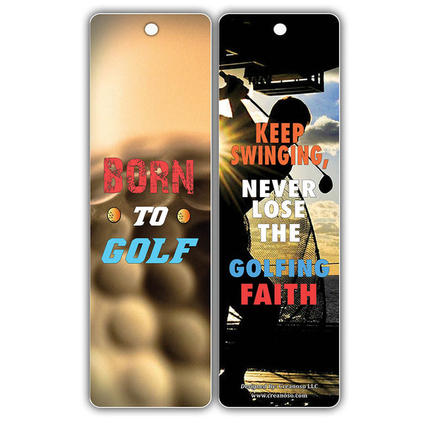 Creanoso Inspirational Sayings Golf Bookmarks ÃƒÆ’Ã‚Â¢ÃƒÂ¢Ã¢â‚¬Å¡Ã‚Â¬ÃƒÂ¢Ã¢â€šÂ¬Ã…â€œ Premium Gift Set ÃƒÆ’Ã‚Â¢ÃƒÂ¢Ã¢â‚¬Å¡Ã‚Â¬ÃƒÂ¢Ã¢â€šÂ¬Ã…â€œ Awesome Bookmarks for Golfers