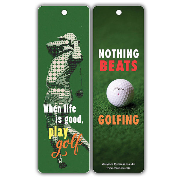 Creanoso Inspirational Sayings Golf Bookmarks ÃƒÆ’Ã‚Â¢ÃƒÂ¢Ã¢â‚¬Å¡Ã‚Â¬ÃƒÂ¢Ã¢â€šÂ¬Ã…â€œ Premium Gift Set ÃƒÆ’Ã‚Â¢ÃƒÂ¢Ã¢â‚¬Å¡Ã‚Â¬ÃƒÂ¢Ã¢â€šÂ¬Ã…â€œ Awesome Bookmarks for Golfers