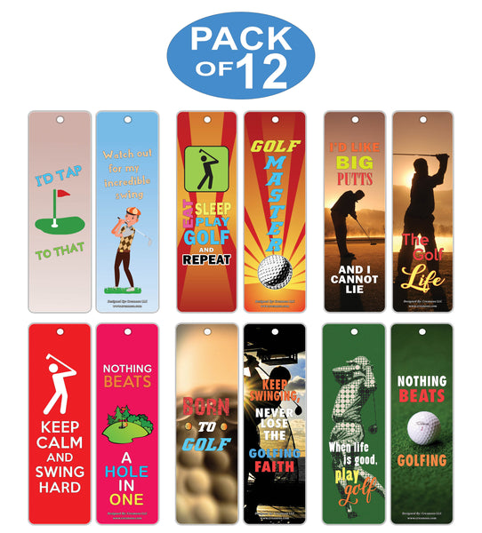 Creanoso Inspirational Sayings Golf Bookmarks ÃƒÆ’Ã‚Â¢ÃƒÂ¢Ã¢â‚¬Å¡Ã‚Â¬ÃƒÂ¢Ã¢â€šÂ¬Ã…â€œ Premium Gift Set ÃƒÆ’Ã‚Â¢ÃƒÂ¢Ã¢â‚¬Å¡Ã‚Â¬ÃƒÂ¢Ã¢â€šÂ¬Ã…â€œ Awesome Bookmarks for Golfers