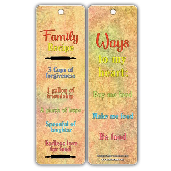 Creanoso Inspiring Sayings Food Lovers Bookmarks ÃƒÂ¢Ã¢â€šÂ¬Ã¢â‚¬Å“ Awesome Bookmarks for Chefs, Cooks, Food Lovers