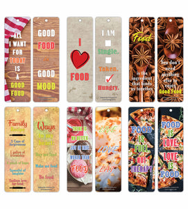 Creanoso Inspiring Sayings Food Lovers Bookmarks ÃƒÂ¢Ã¢â€šÂ¬Ã¢â‚¬Å“ Awesome Bookmarks for Chefs, Cooks, Food Lovers