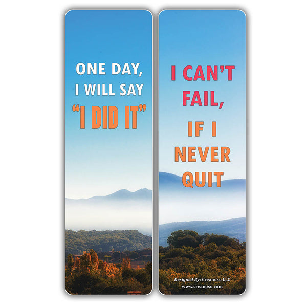 Creanoso Inspirational Strong Determination Life Quotes Bookmarks ÃƒÂ¢Ã¢â€šÂ¬Ã¢â‚¬Å“ Premium Gift Set