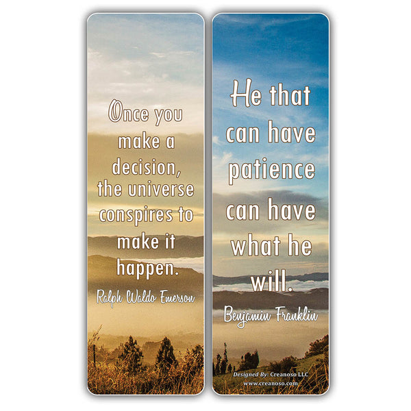 Creanoso Inspirational Strong Determination Life Quotes Bookmarks ÃƒÂ¢Ã¢â€šÂ¬Ã¢â‚¬Å“ Premium Gift Set