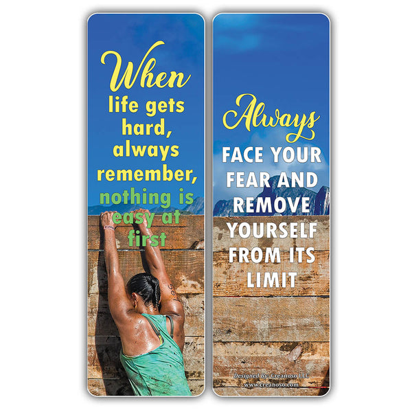 Creanoso Inspirational Strong Determination Life Quotes Bookmarks ÃƒÂ¢Ã¢â€šÂ¬Ã¢â‚¬Å“ Premium Gift Set