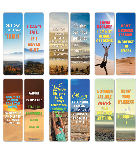 Creanoso Inspirational Strong Determination Life Quotes Bookmarks ÃƒÂ¢Ã¢â€šÂ¬Ã¢â‚¬Å“ Premium Gift Set