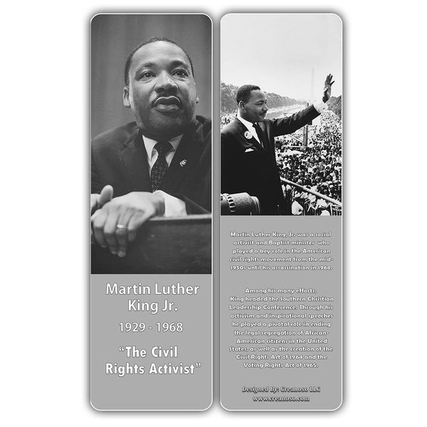 Creanoso Famous Historical African Americans Bookmarks ÃƒÆ’Ã‚Â¢ÃƒÂ¢Ã¢â‚¬Å¡Ã‚Â¬ÃƒÂ¢Ã¢â€šÂ¬Ã…â€œ Learning Rewards Cards - Unique Gifts