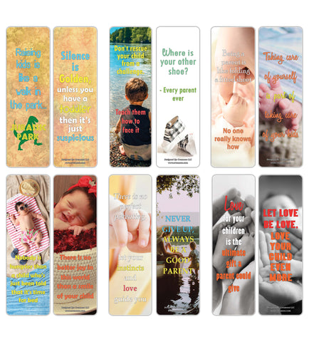 Creanoso Funny and Inspiring Parenting Quotes Bookmarks ÃƒÂ¢Ã¢â€šÂ¬Ã¢â‚¬Å“ Inspirational Sayings for Parents