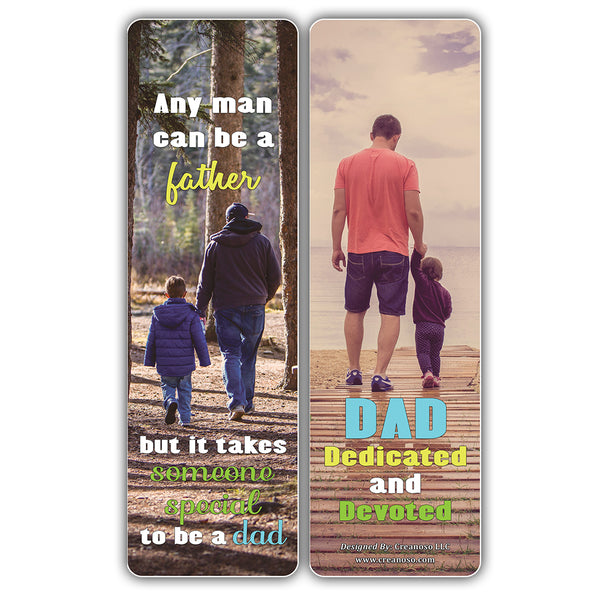 Creanoso Father and Son Sayings Quote Bookmarks ÃƒÂ¢Ã¢â€šÂ¬Ã¢â‚¬Å“ Inspirational Parental Sayings for Dads and Sons