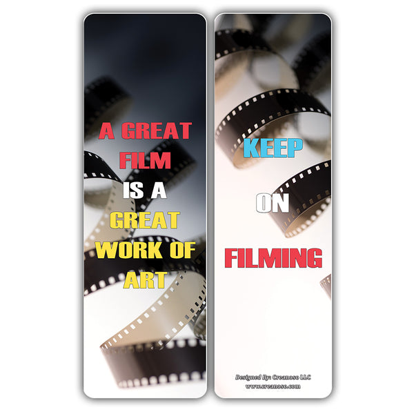 Creanoso Filmmaking Quotes Bookmarks ÃƒÂ¢Ã¢â€šÂ¬Ã¢â‚¬Å“ Inspirational Quote Sayings for Filmmakers