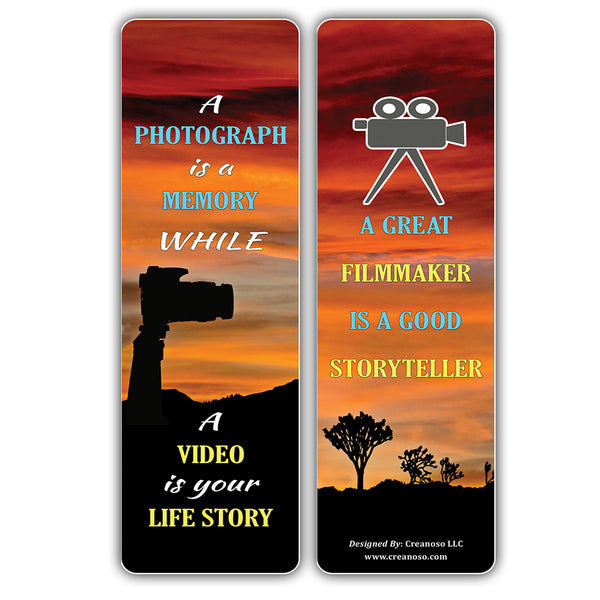 Creanoso Filmmaking Quotes Bookmarks ÃƒÂ¢Ã¢â€šÂ¬Ã¢â‚¬Å“ Inspirational Quote Sayings for Filmmakers