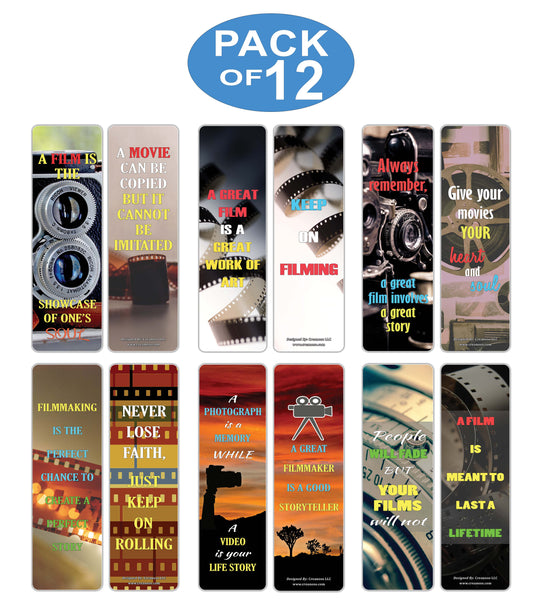 Creanoso Filmmaking Quotes Bookmarks ÃƒÂ¢Ã¢â€šÂ¬Ã¢â‚¬Å“ Inspirational Quote Sayings for Filmmakers