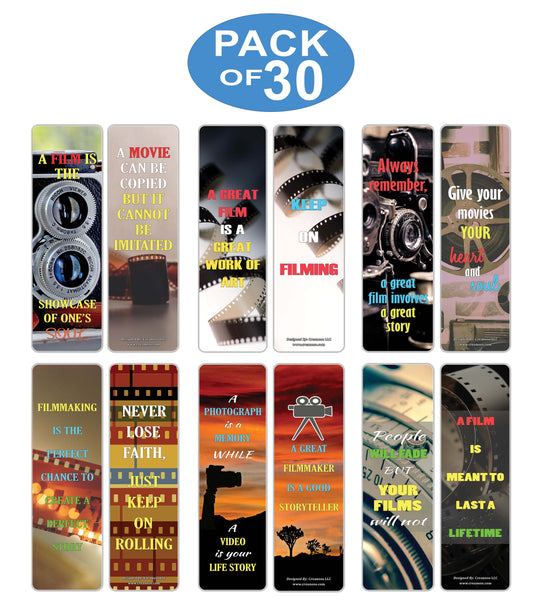 Creanoso Filmmaking Quotes Bookmarks ÃƒÂ¢Ã¢â€šÂ¬Ã¢â‚¬Å“ Inspirational Quote Sayings for Filmmakers
